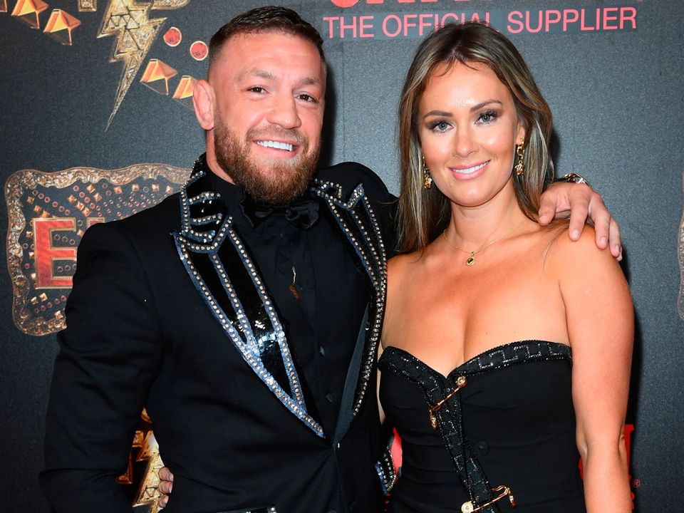 Conor McGregor and Dee Devlin attend the "Elvis" after party at Stephanie Beach