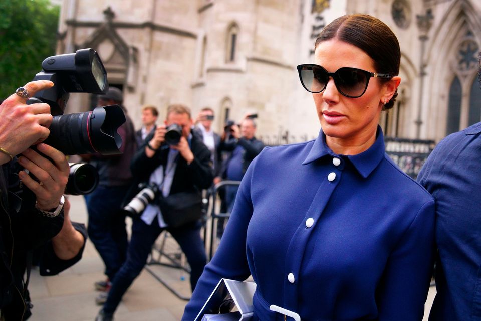 Rebekah Vardy leaves the Royal Courts Of Justice, London. Picture date: Tuesday May 10, 2022: Victoria Jones/PA Wire