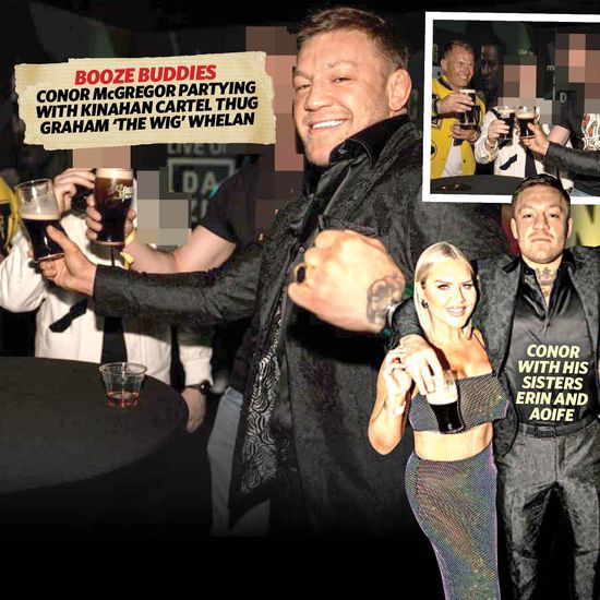 UFC star Conor McGregor pictured partying with Kinahan cartel