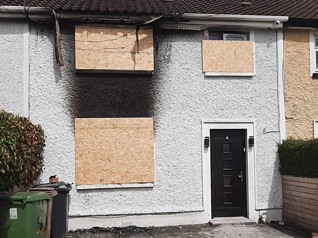 Shocking images show damage to family’s Dublin home after ‘petrol bomb’ attack