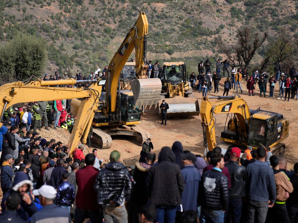 The boy fell into a hole near the town of Bab Berred near Chefchaouen (Mosa’ab Elshamy/AP)