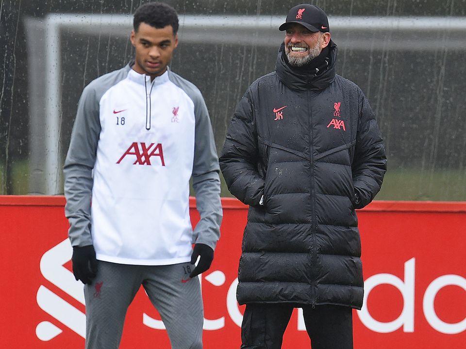 Jurgen Klopp manager of Liverpool during a training session at Kirkby. Photo: John Powell/Liverpool FC via Getty Images