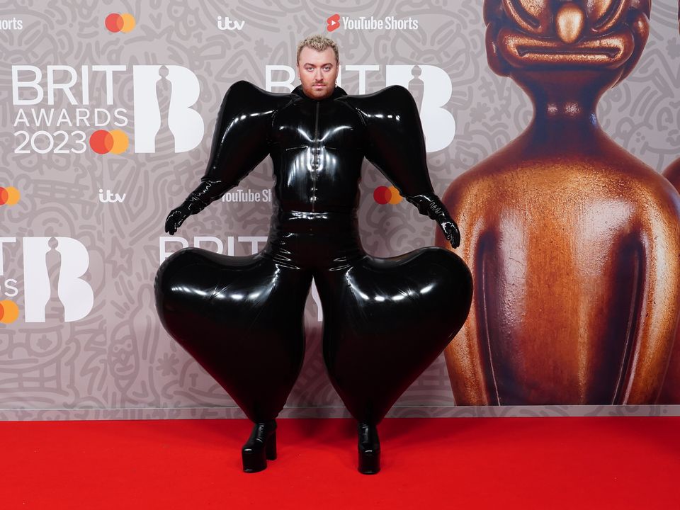 Sam Smith at the Brit Awards (Ian West/PA)