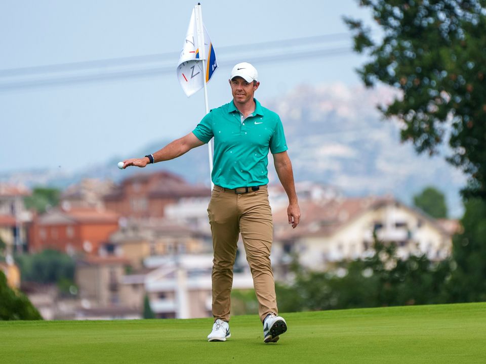 Rory McIlroy finished with a flourish at the Italian Open. Photo: AP
