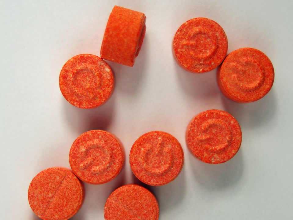 MDMA tablets. Stock images