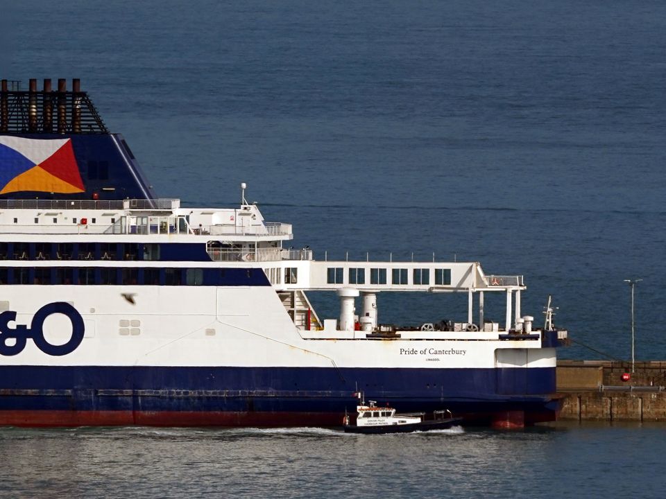P&O Ferries has admitted breaking employment law when it sacked 800 workers without notice (Gareth Fuller/PA)