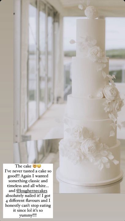 Lisa's wedding cake.