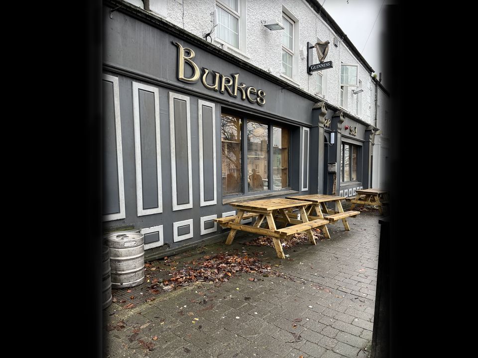 Burkes pub in Dunlavin could do with a lick of paint but you cannot fault the atmosphere inside