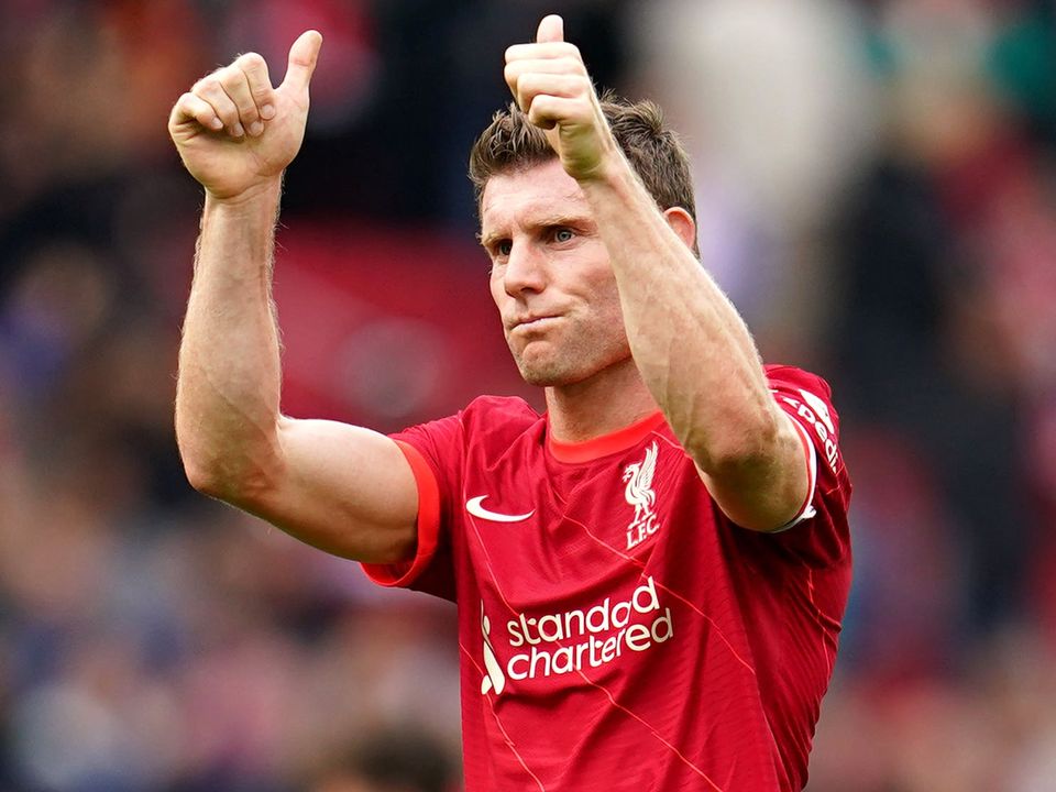 Liverpool midfielder James Milner has signed a new 12-month contract (Nick Potts/PA)
