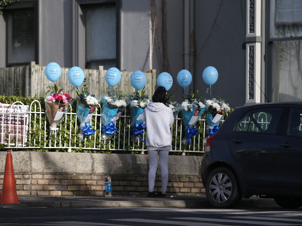 Flowers and tributes for David Byrne were left at the Bonnington Hotel previously known as the Regency Hotel.