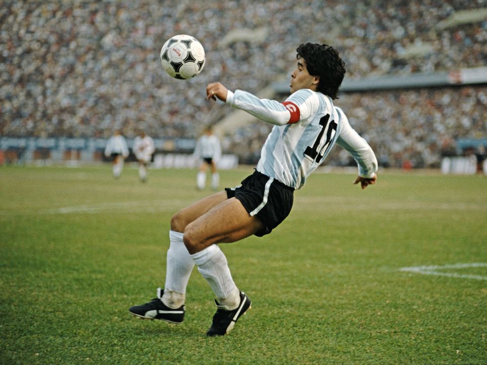 Argentina's player Diego Maradona is another in contention to be labelled the greatest of all time. Photo: David Cannon/Allsport/Getty Images/Hulton Archive