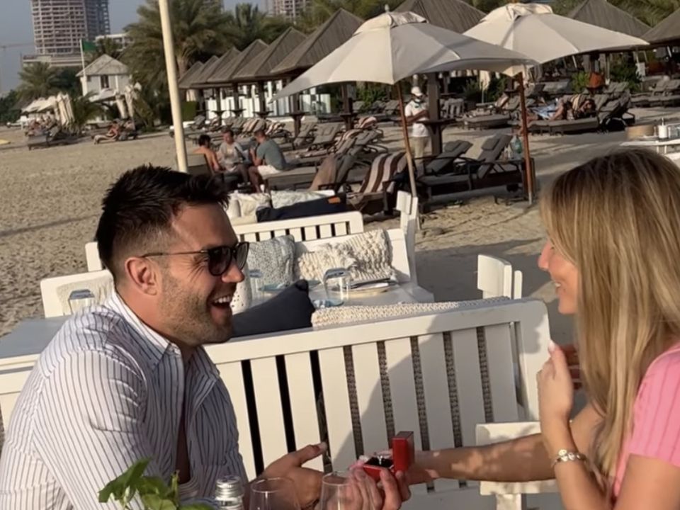 Conor Murray asked Joanna Cooper to marry him. Photo: joannacoops/ Instagram