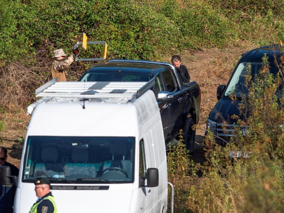 German police search the Arade reservoir near the area where British girl Madeleine McCann went missing in May 2007. Photo: REUTERS/Luis Ferreira.