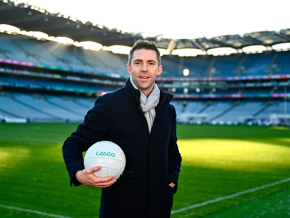 Former Kerry footballer Marc Ó Sé at the media launch of GAAGO 2023 at Croke Park in Dublin. Photo by Eóin Noonan/Sportsfile