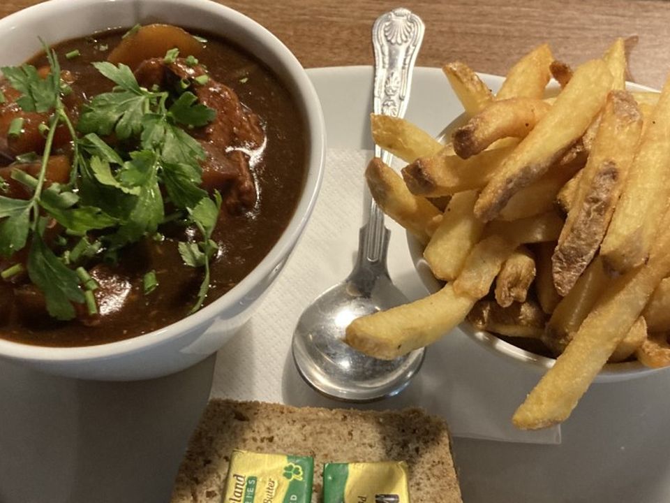 The tasty beef and Guinness stew