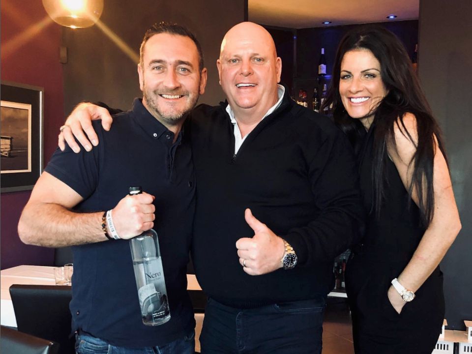 GLAM LIFESTYLE: Morrisey and wife Nicola with celeb Will Mellor