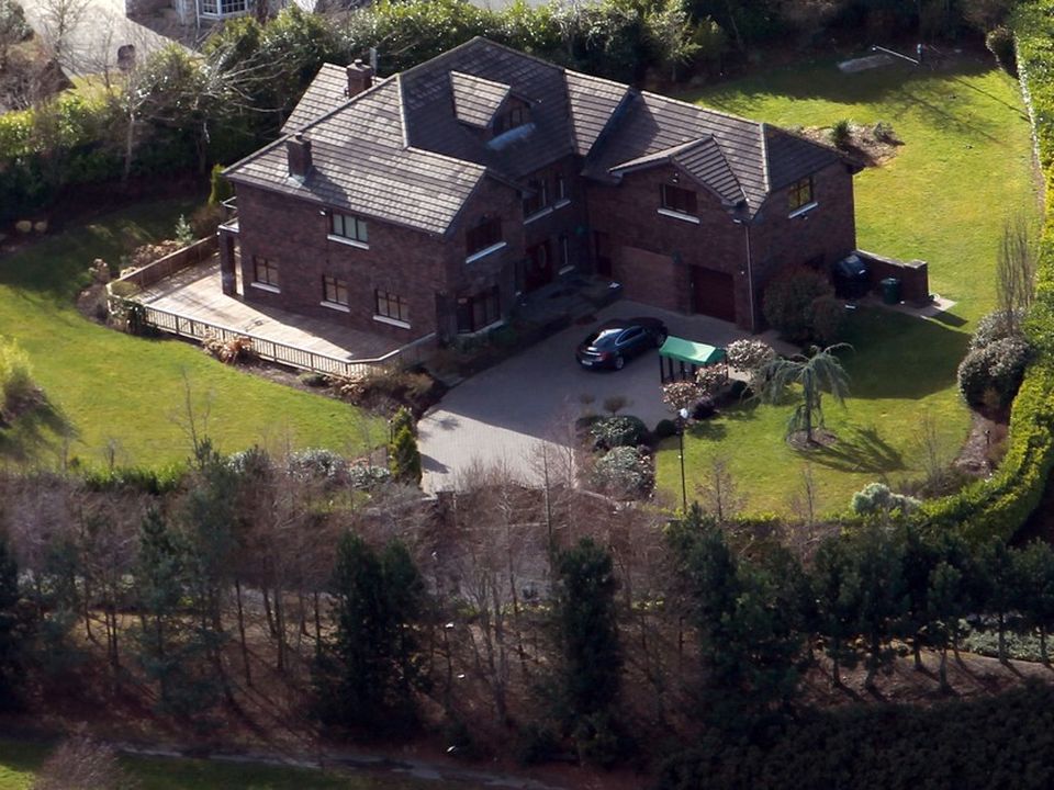 An aerial view of 10 Coldwater Lakes Saggart Co Dublin