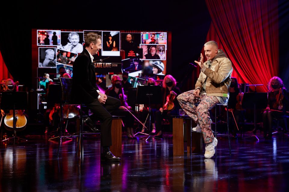 Ryan and Dermot had a long chat after he performed with the RTE Concert Orchestra (Pic: Maxwells)