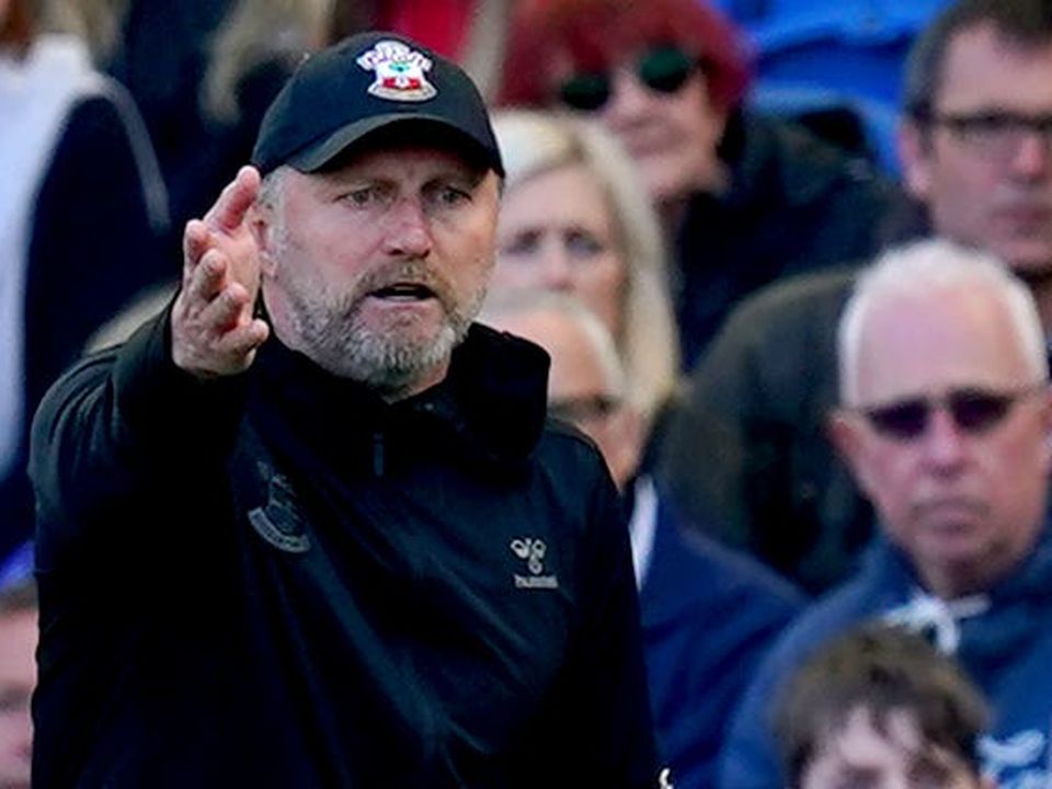Ralph Hasenhuttl’s Southampton took a point home from Brighton (Gareth Fuller/PA)