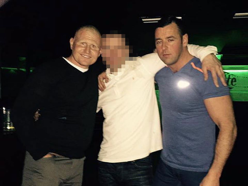 Gerard Mackin (left) with gangster Johnny Keogh