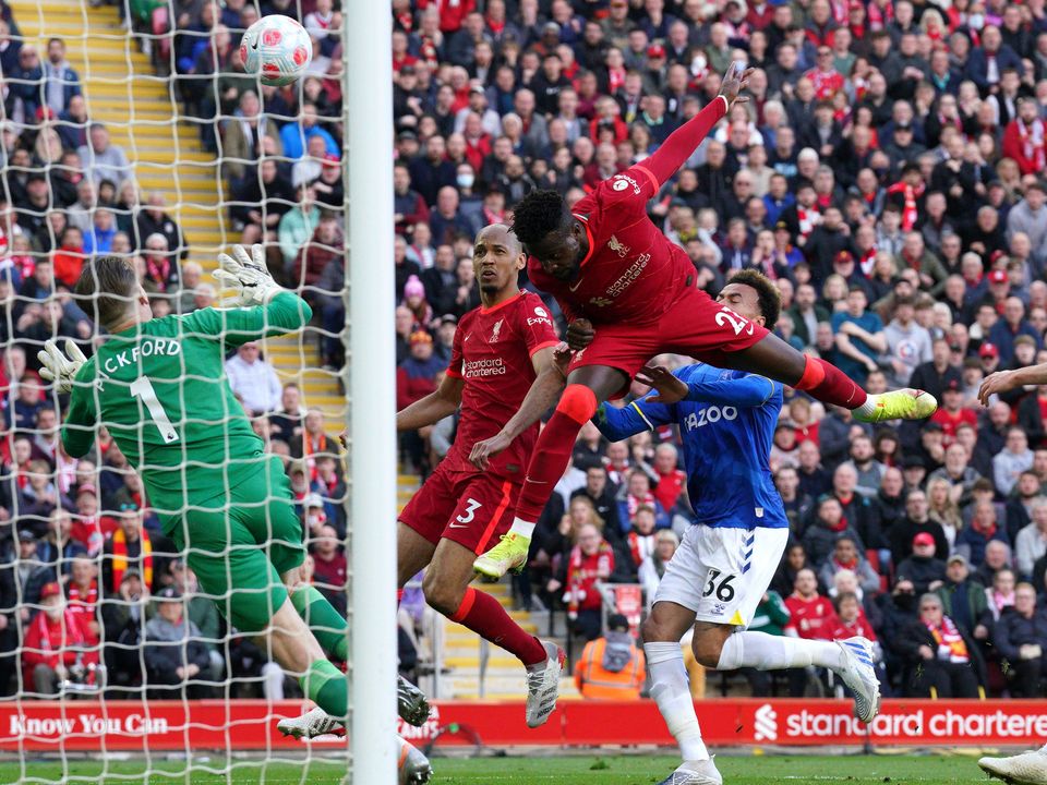 Liverpool striker Divock Origi produced another important Merseyside derby performance (Peter Byrne/PA)