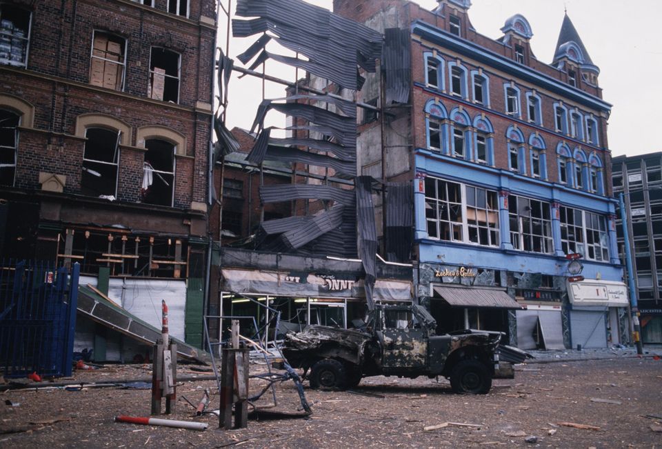 Two UDR soldiers died in this IRA blast in Belfast city centre in 1988