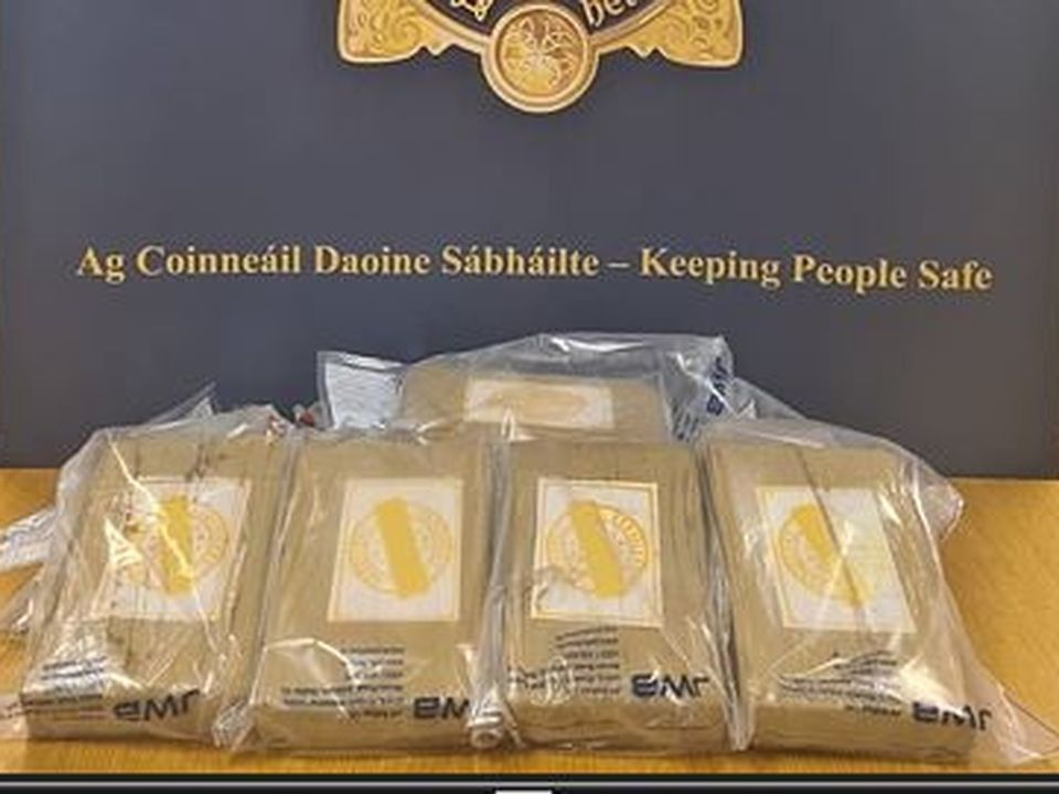 Cocaine seized in Dublin. Photo: An Garda Siochana