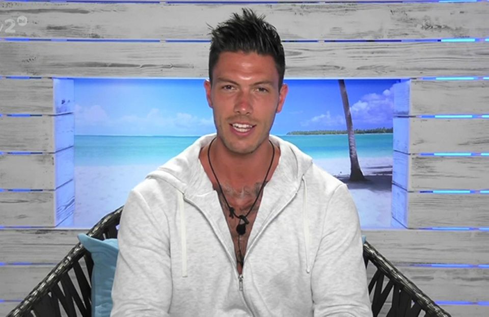 Belfast wrestler Adam Maxted during his time on Love Island