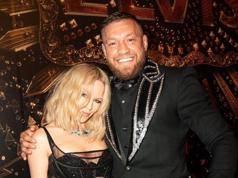 Conor McGregor and Kylie Minogue at the Elvis after party (Instagram)