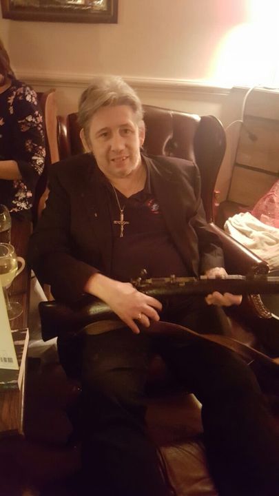 Shane McGowan with his prized possession