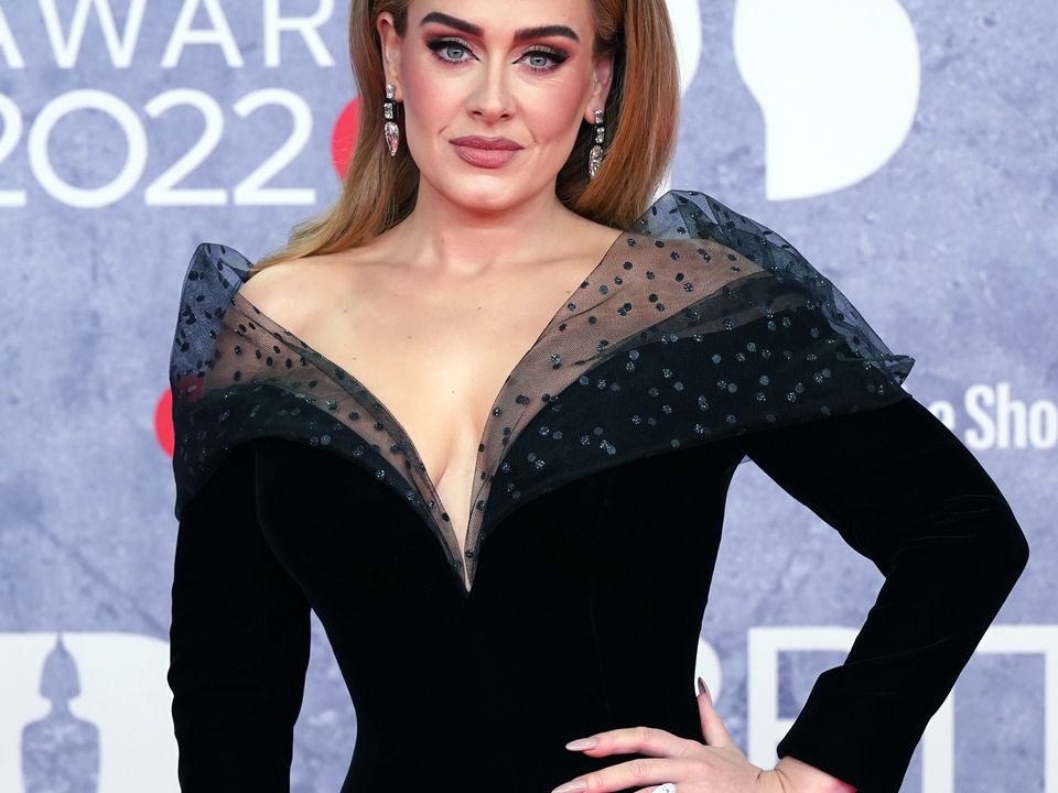 Adele attending the Brit Awards 2022 at the O2 Arena, London. Picture date: Tuesday February 8, 2022.