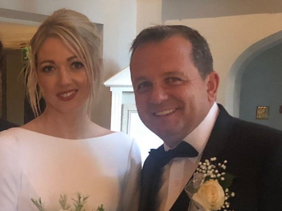 New dad Davy with his stunning wife Sharon