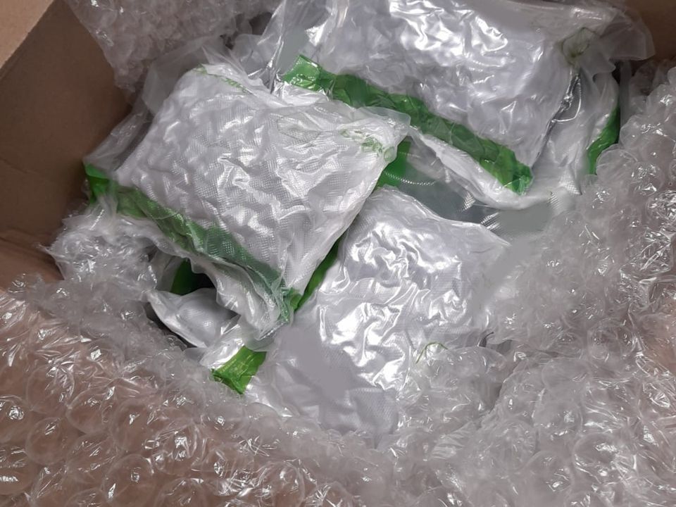 Revenue customs officers discovered and seized cocaine and herbal cannabis with an estimated value of €129,000.