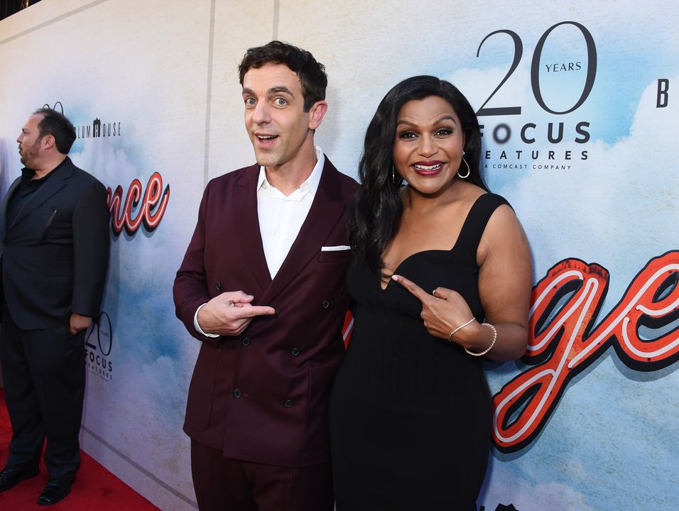 B. J. Novak and Mindy Kaling  (Photo by Gilbert Flores/Variety via Getty Images)