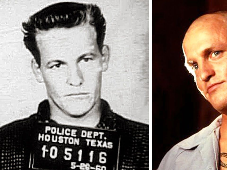 Woody Harrelson and his hitman father (left)