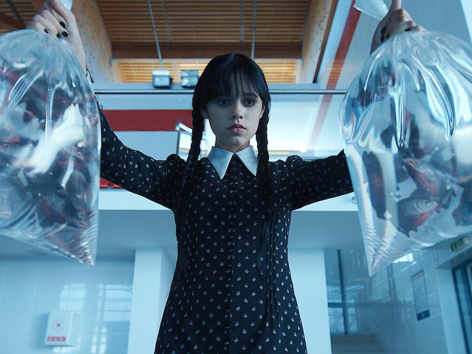 Jenna Ortega as Wednesday Addams in Netflix's Wednesday