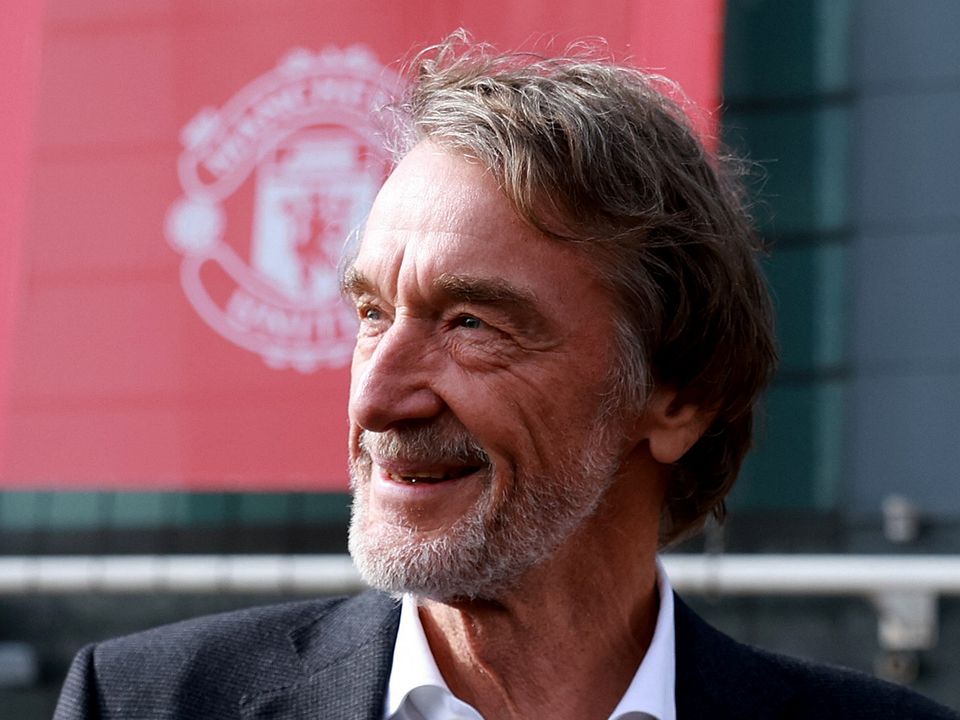 Ineos chairman Jim Ratcliffe is pictured at Old Trafford in Manchester yesterday. Photo: Reuters