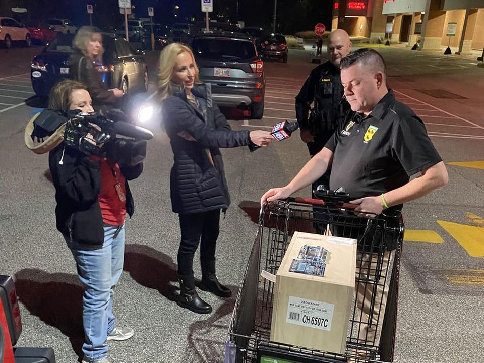 Police and US TV crews follow the bottle worth 50k