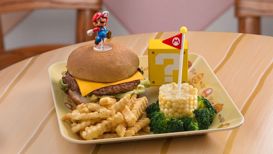 Even the food is Mario themed throughout the park
