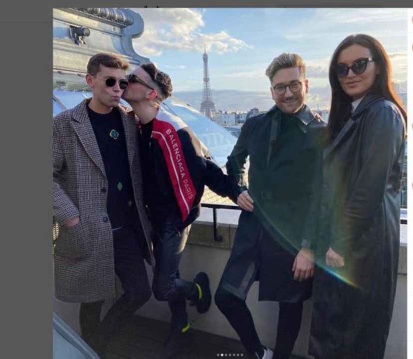 Holly and her pals in Paris