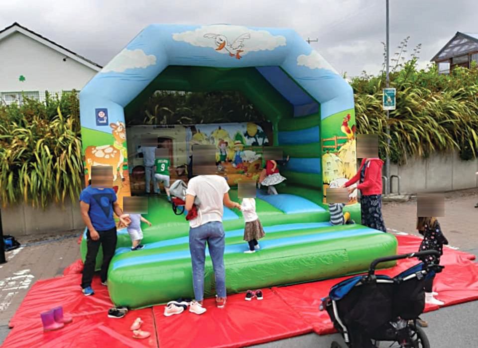 Convicted sex offender Duggan organised bouncy castle parties for children.