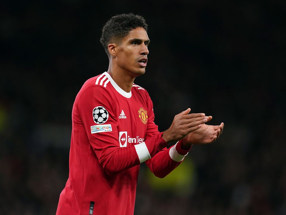 Manchester United will be happy to welcome back Raphael Varane (Martin Rickett/PA)