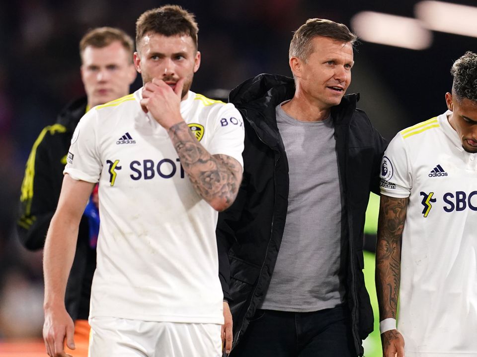 Jesse Marsch was pleased with the point his Leeds players earned at Crystal Palace (John Walton/PA)