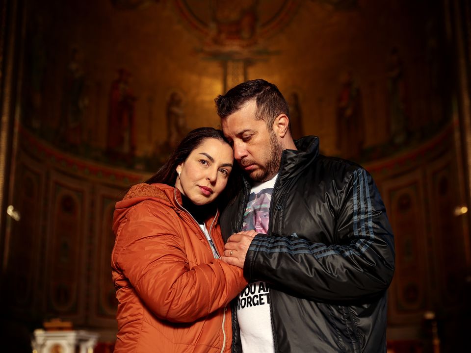 Izabel Fonseca and husband Francisco Rosa at St Francis Church in Liberty Street, Cork. Picture by Gerry Mooney