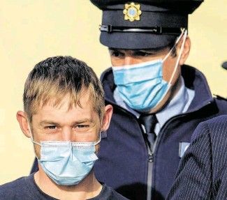 Duane Farry after his arrest in Donegal last year
