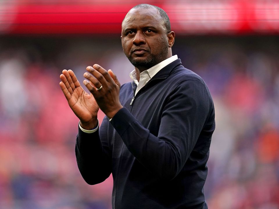 Patrick Vieira’s side face Leeds on Monday night (John Walton/PA)