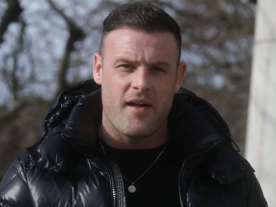Former Celtic footballer, Anthony Stokes pictured leaving the Criminal Courts of Justice(CCJ) on Parkgate Street in Dublin after a district court appearance. Pic: Paddy Cummins/IrishPhotoDesk.ie