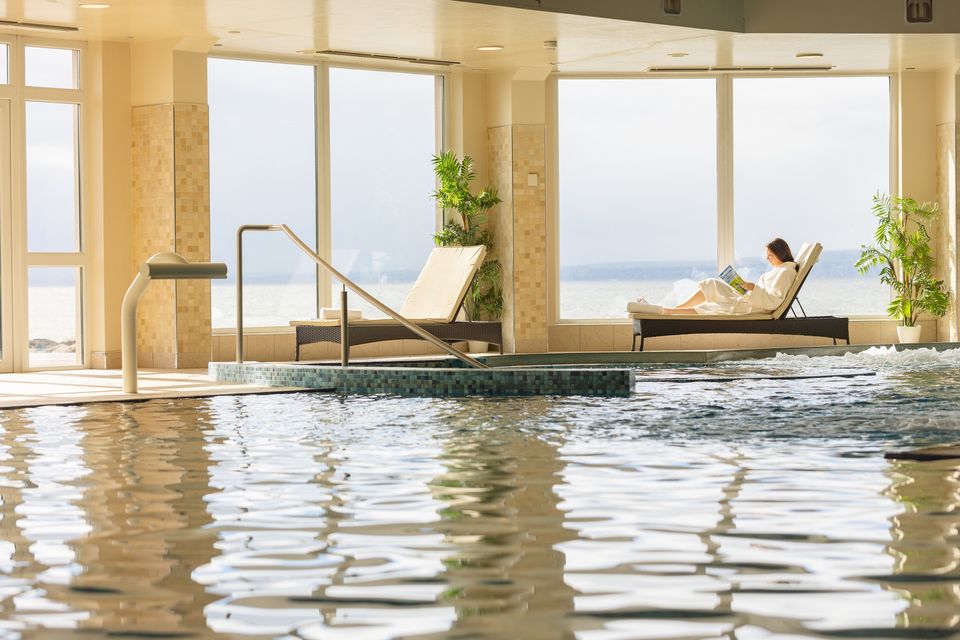 The pool at Redcastle Hotel