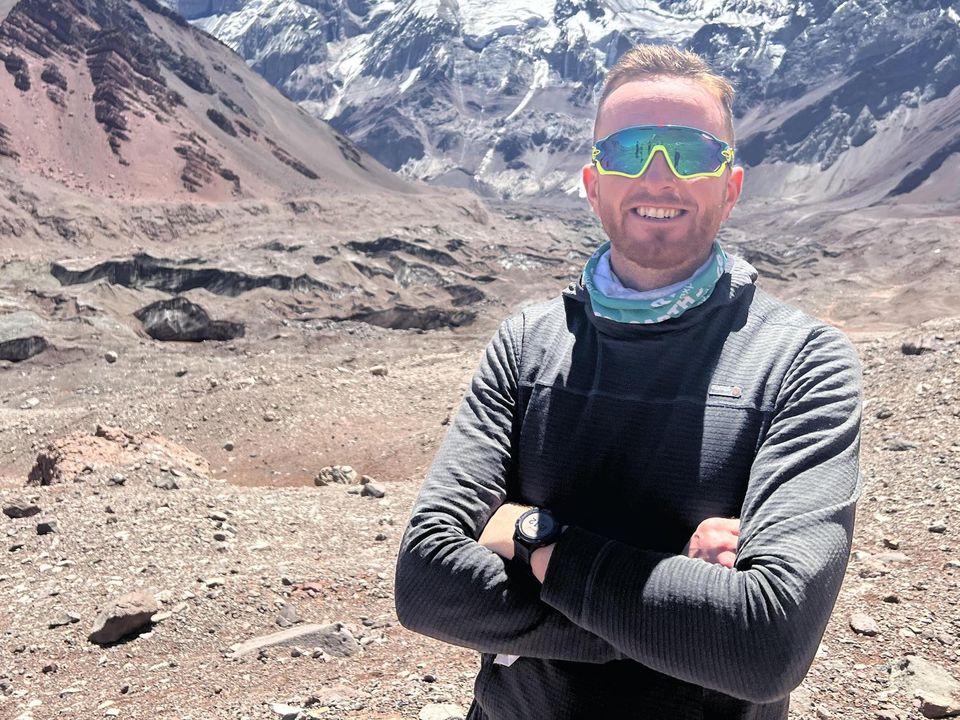 James McManus from Roscrea on a recent ascent of Aconcagua mountain in Argentina