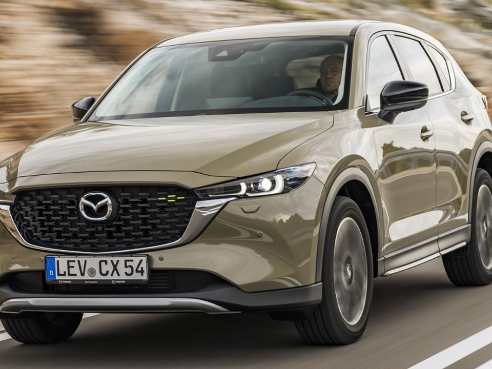 The facelifted CX-5 in Zircon Sand Metallic